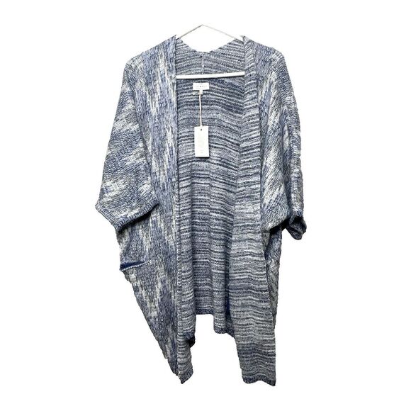 Lucky Brand Plus Size 1X Cardigan Sweater Women Aztec Knit Pockets NWT New $89 - Picture 1 of 8